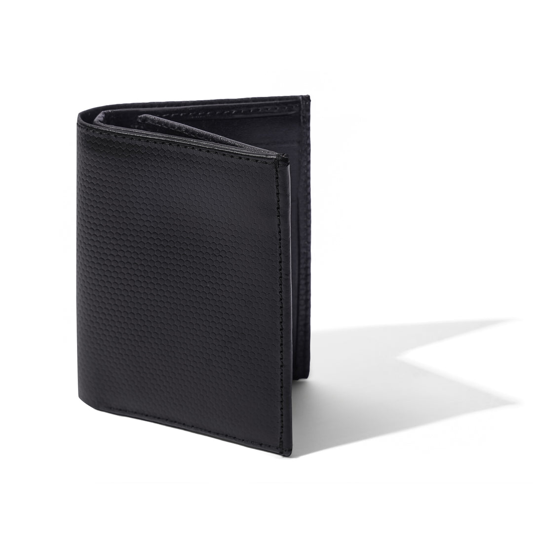 Black Genuine Grained Leather Wallet