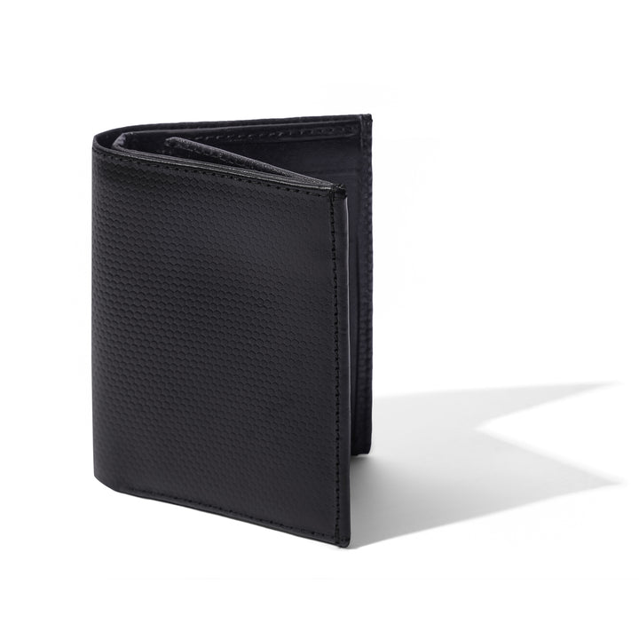 Black Genuine Grained Leather Wallet