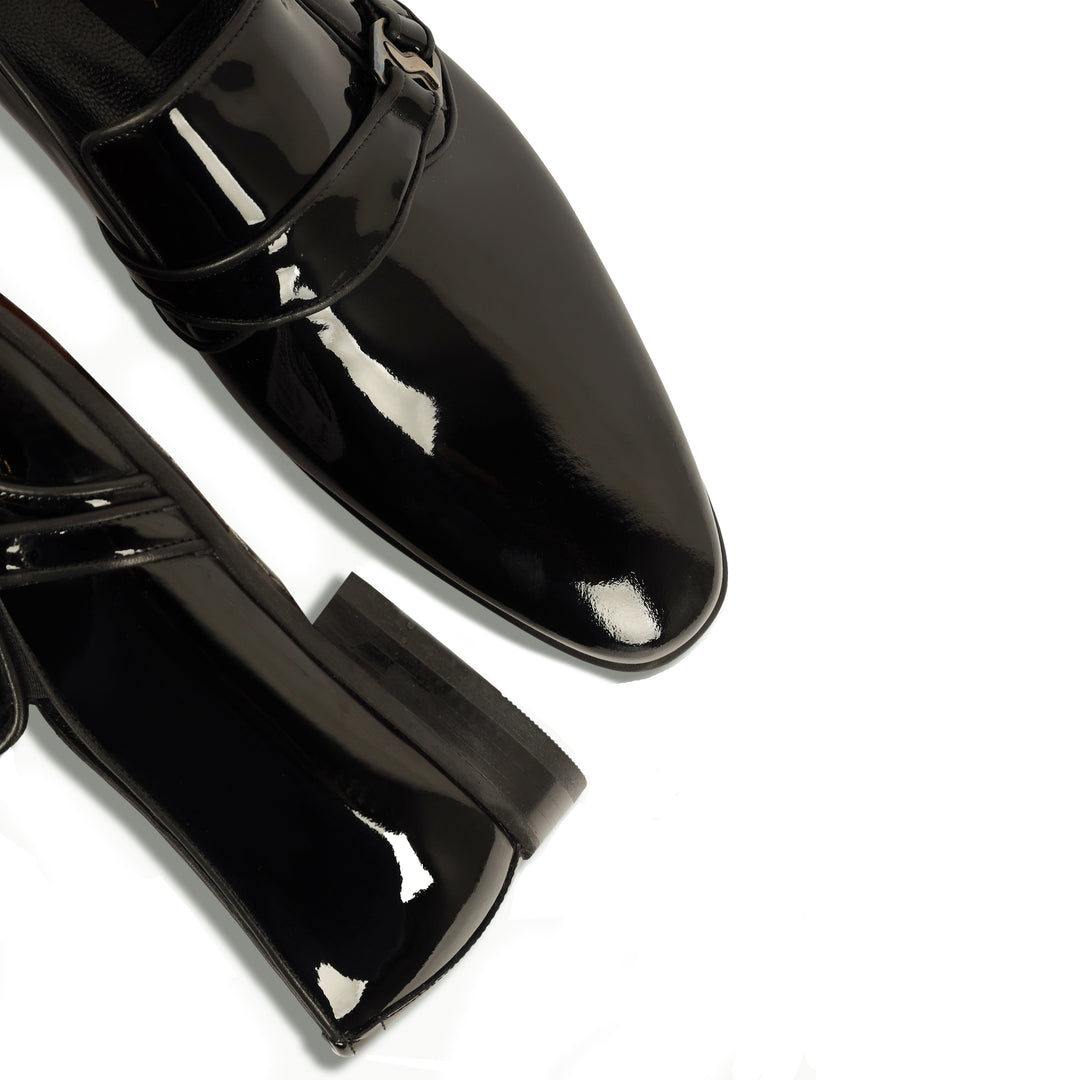Black Tuxedo Shoes - Loafer-Turkish Made