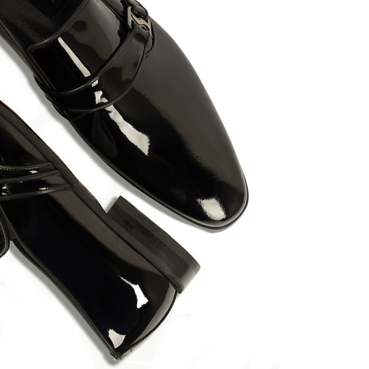 Black Tuxedo Shoes - Loafer-Turkish Made
