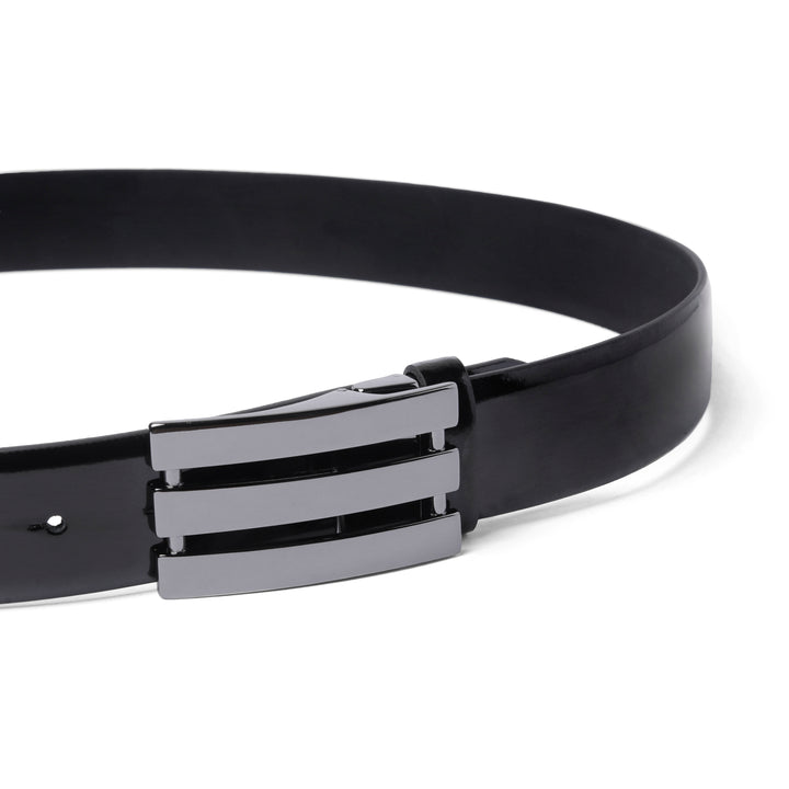 Black leather belt - Turkish made