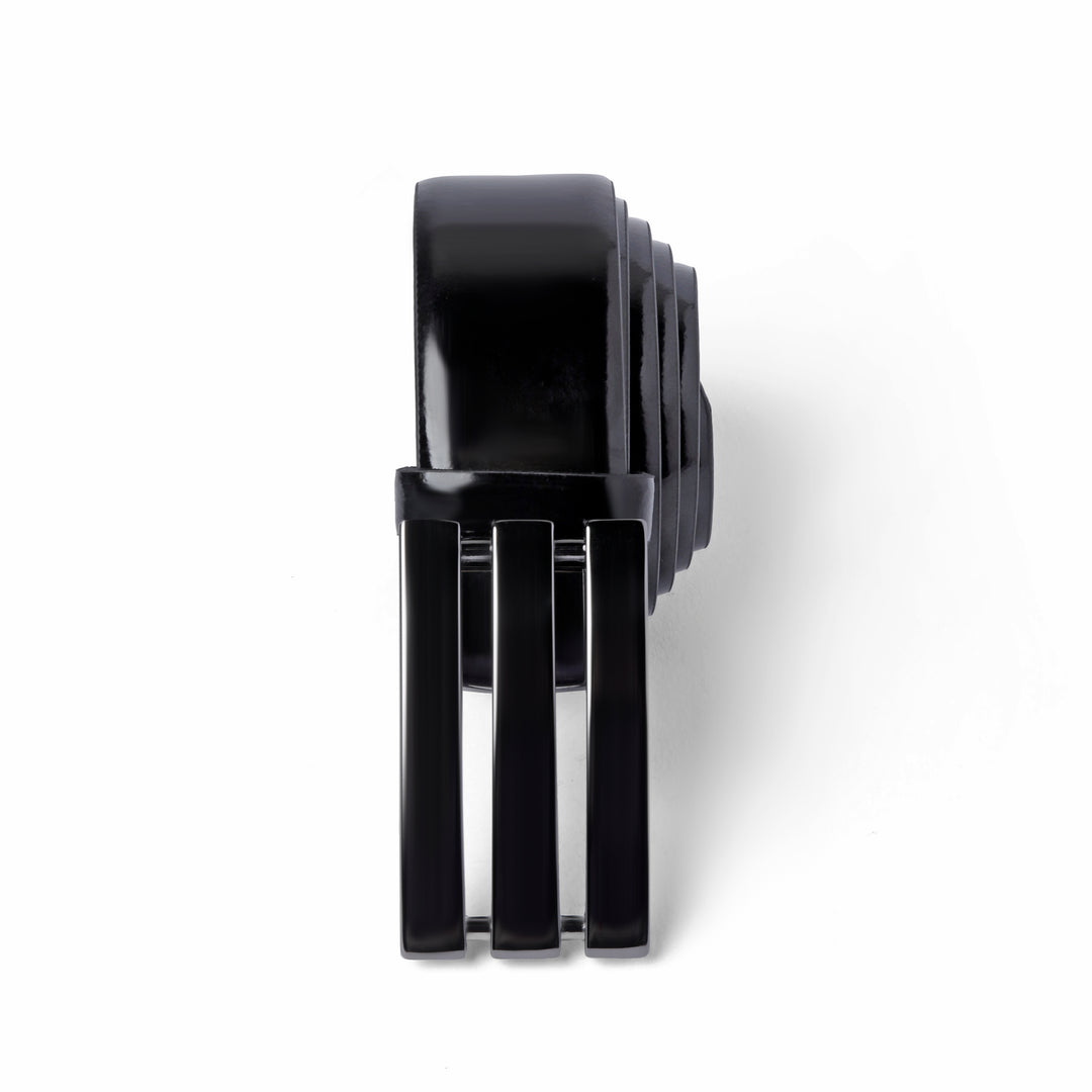Black leather belt - Turkish made