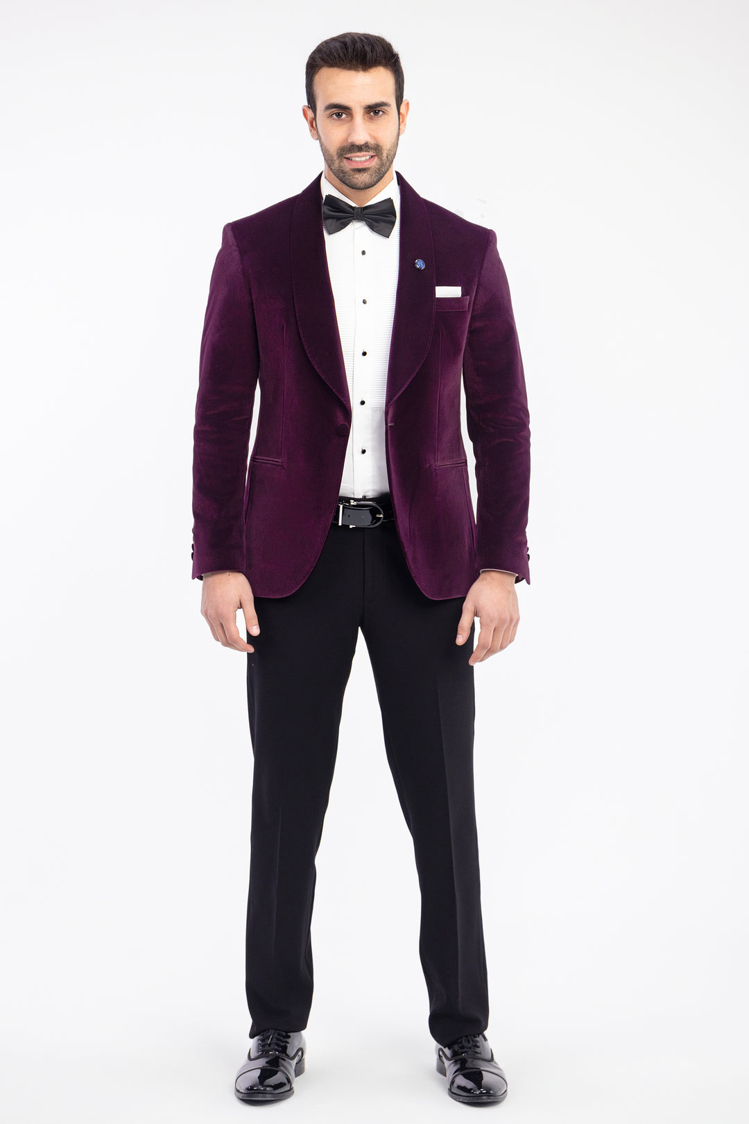 Bordo velvet Jacket-Turkish Made