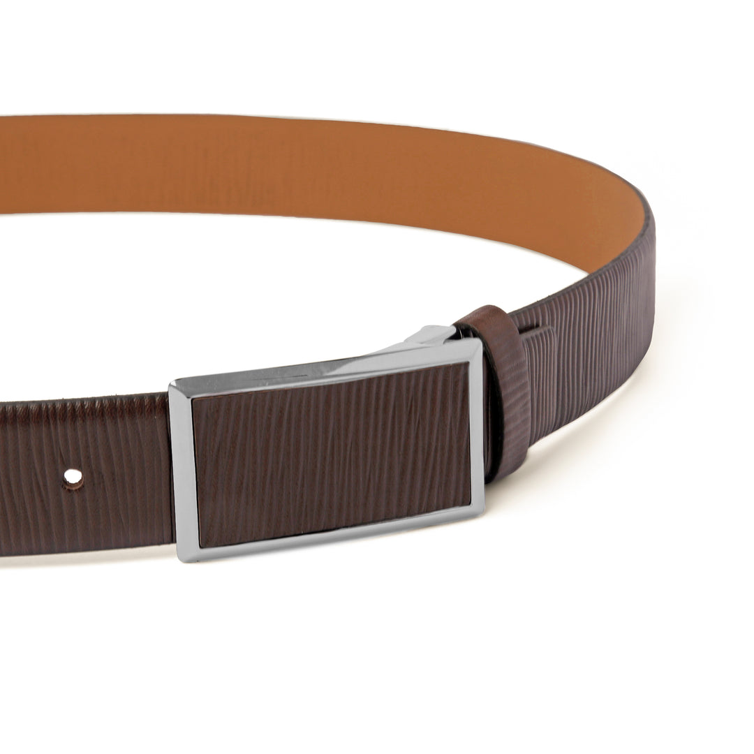 Brown Texture Leather Belt-Turkish Made