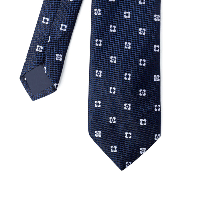 Navy Tie Textured - Turkish made