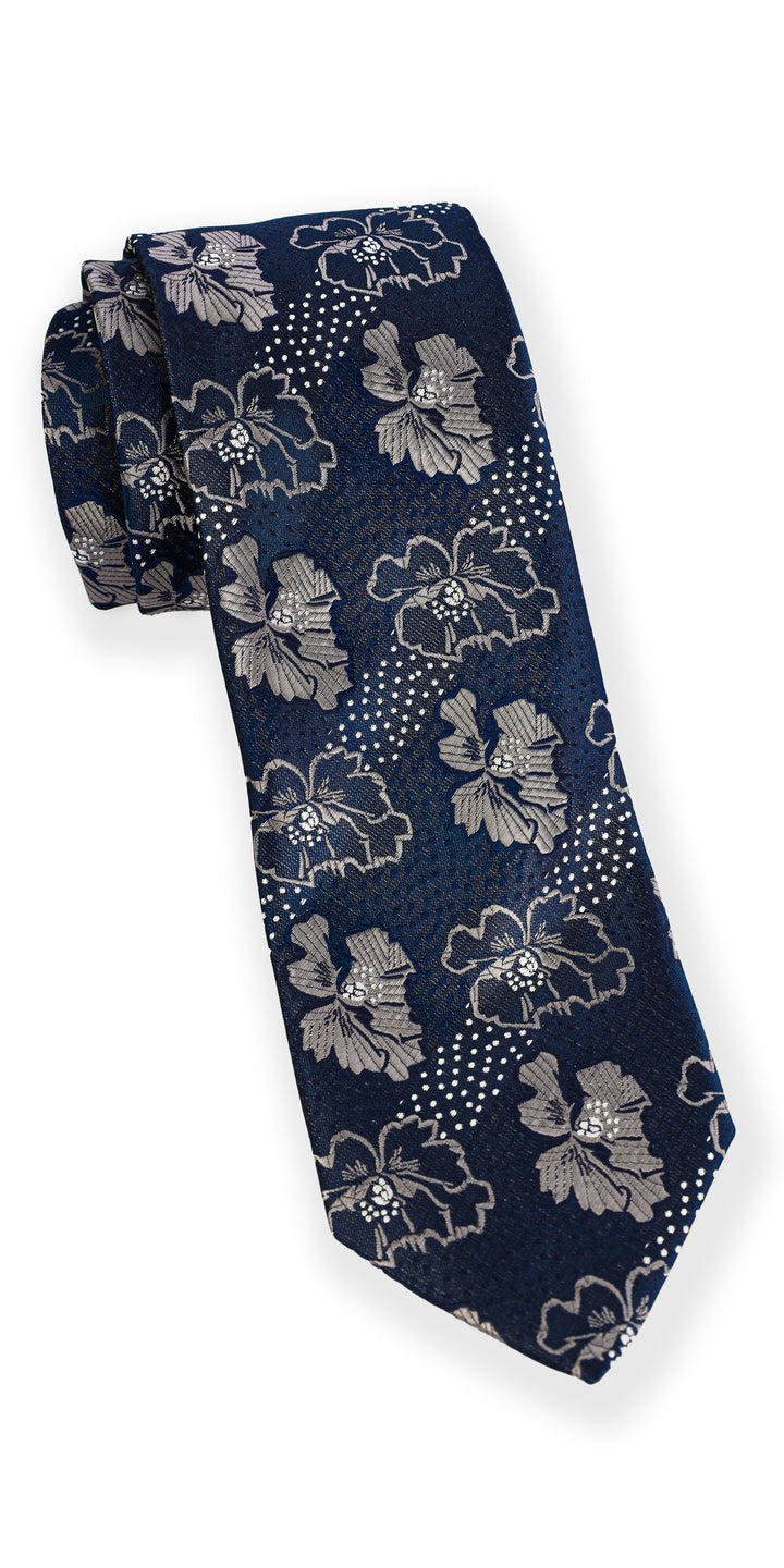 Premium Navy pattern Tie-Turkish Made