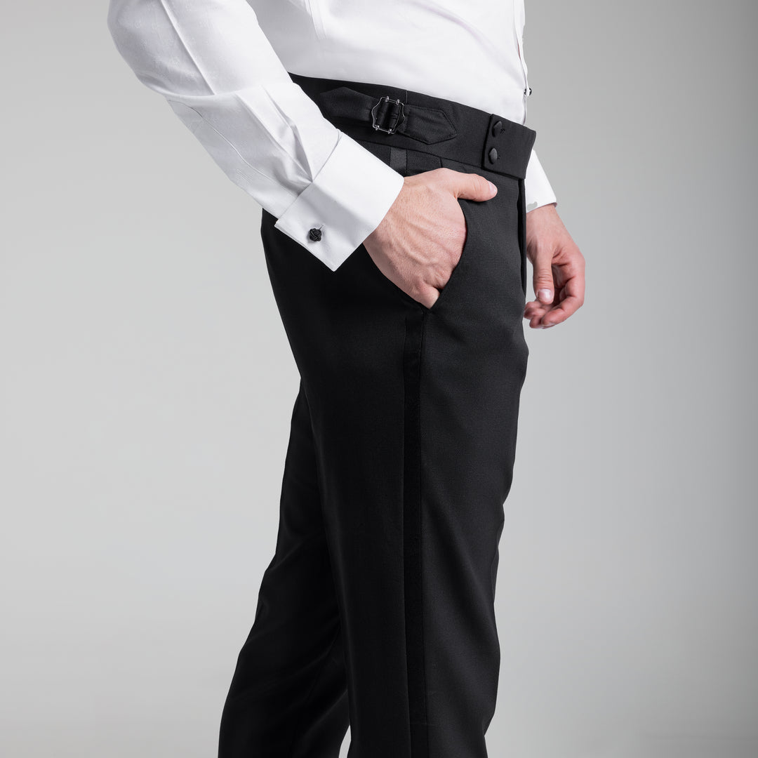 Slim Fit Black wedding Suit - Two pieces-Turkish Made