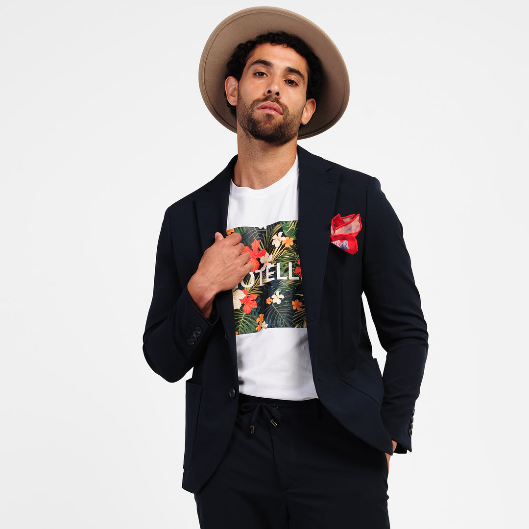 Slim Fit Navy Smart Suit-three pieces- Turkish Made