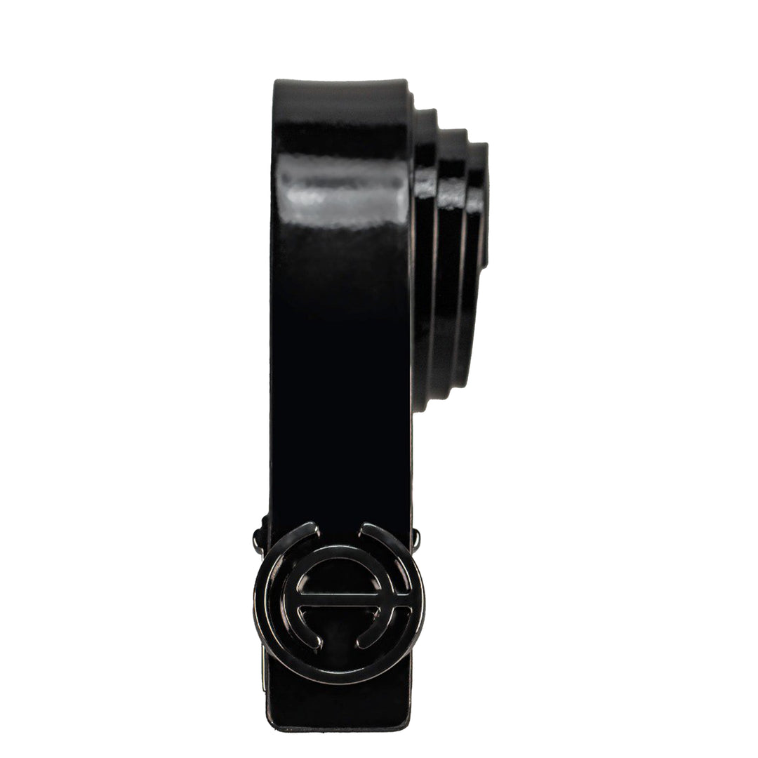 Black Verne Leather Belt-Turkish Made
