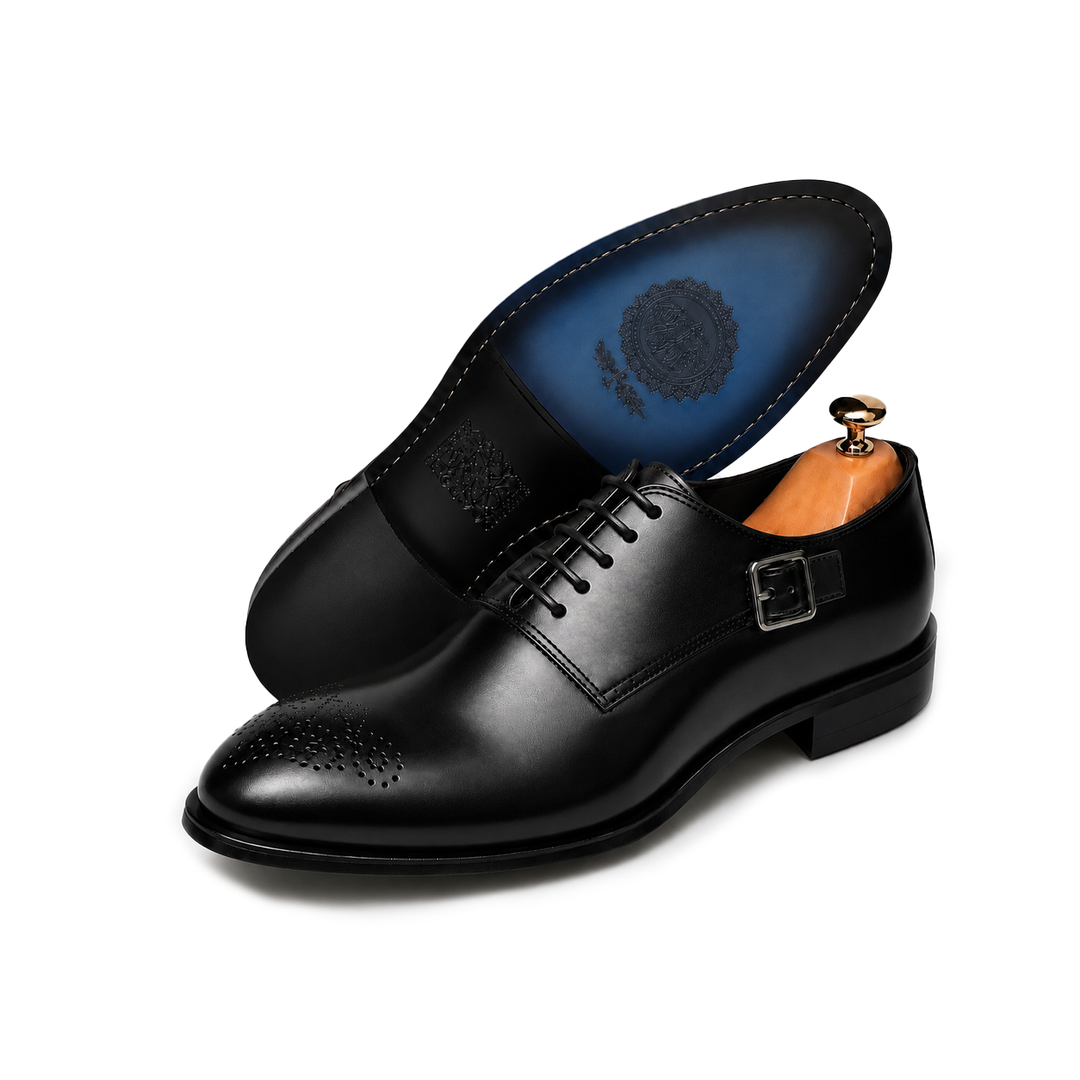 Black oxford shoes- genuine leather