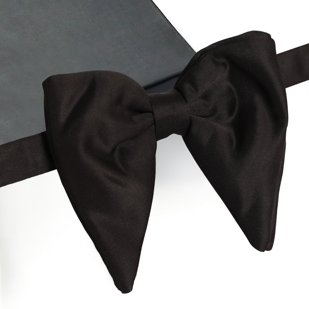 Black Big Butterfly Bow Tie-Turkish Made