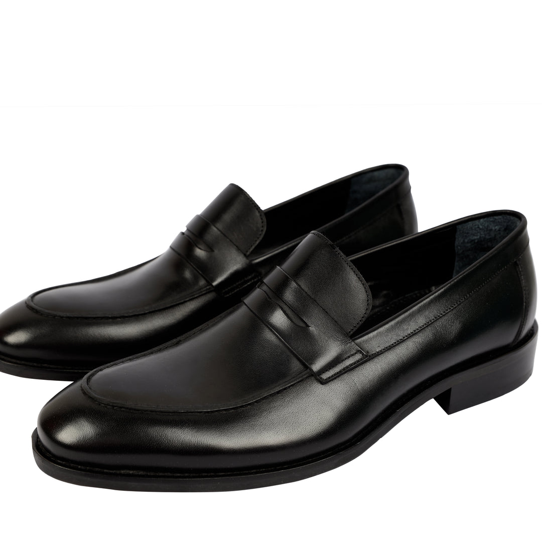 Black Classic Loafers - genuine leather