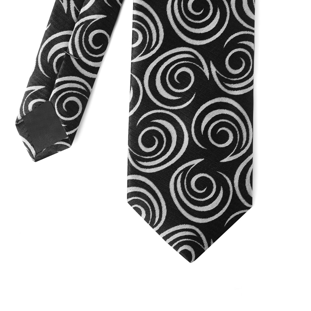 Black Semi Circle Tie - Turkish Tie