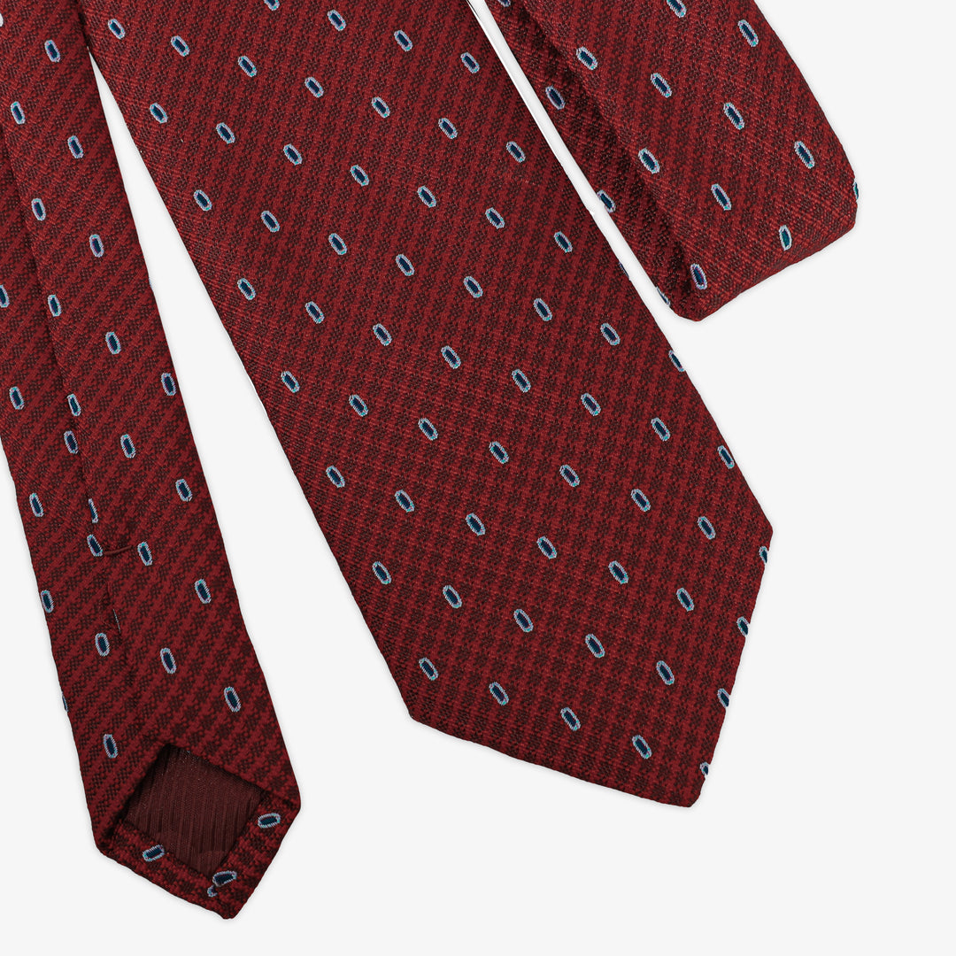 Bordo Pattern Tie-Turkish Made