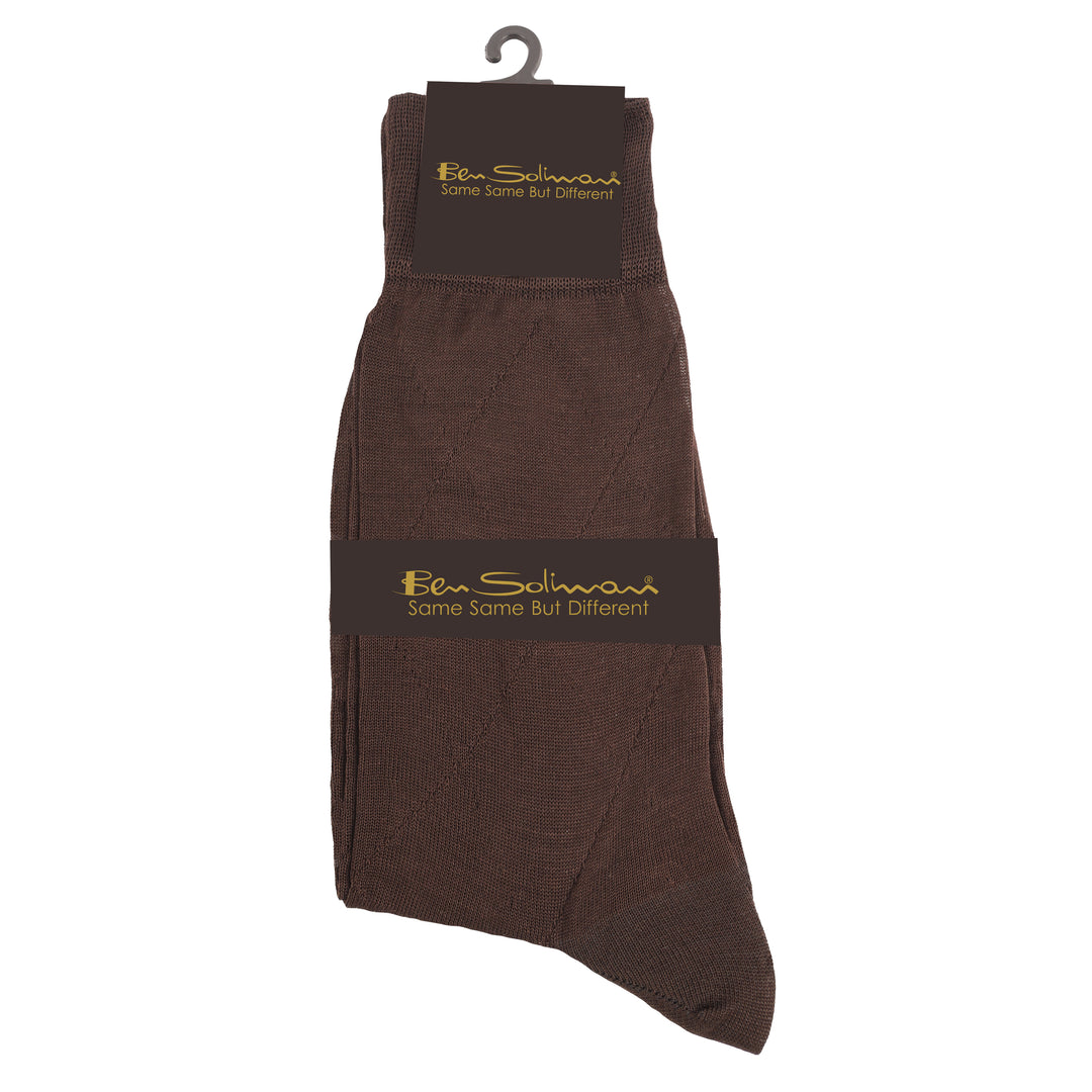 Brown Mid-Calf Socks