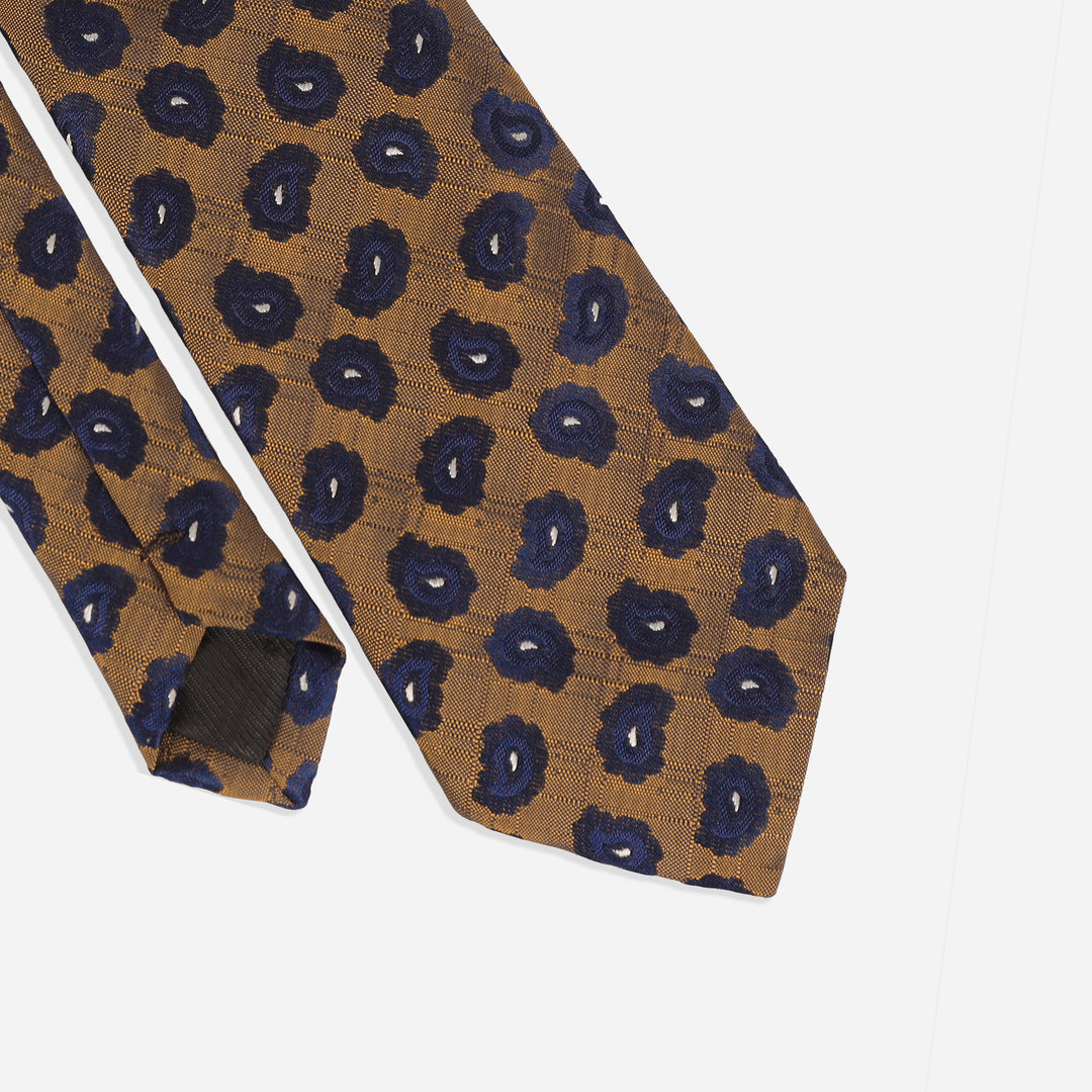 Brown Pattern Tie-Turkish Made