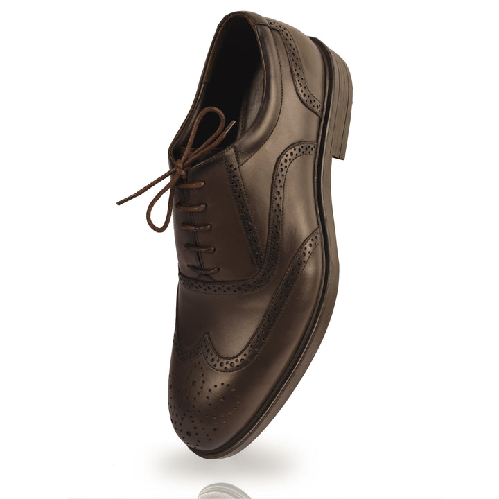 Brown classic shoes - Semi Textured