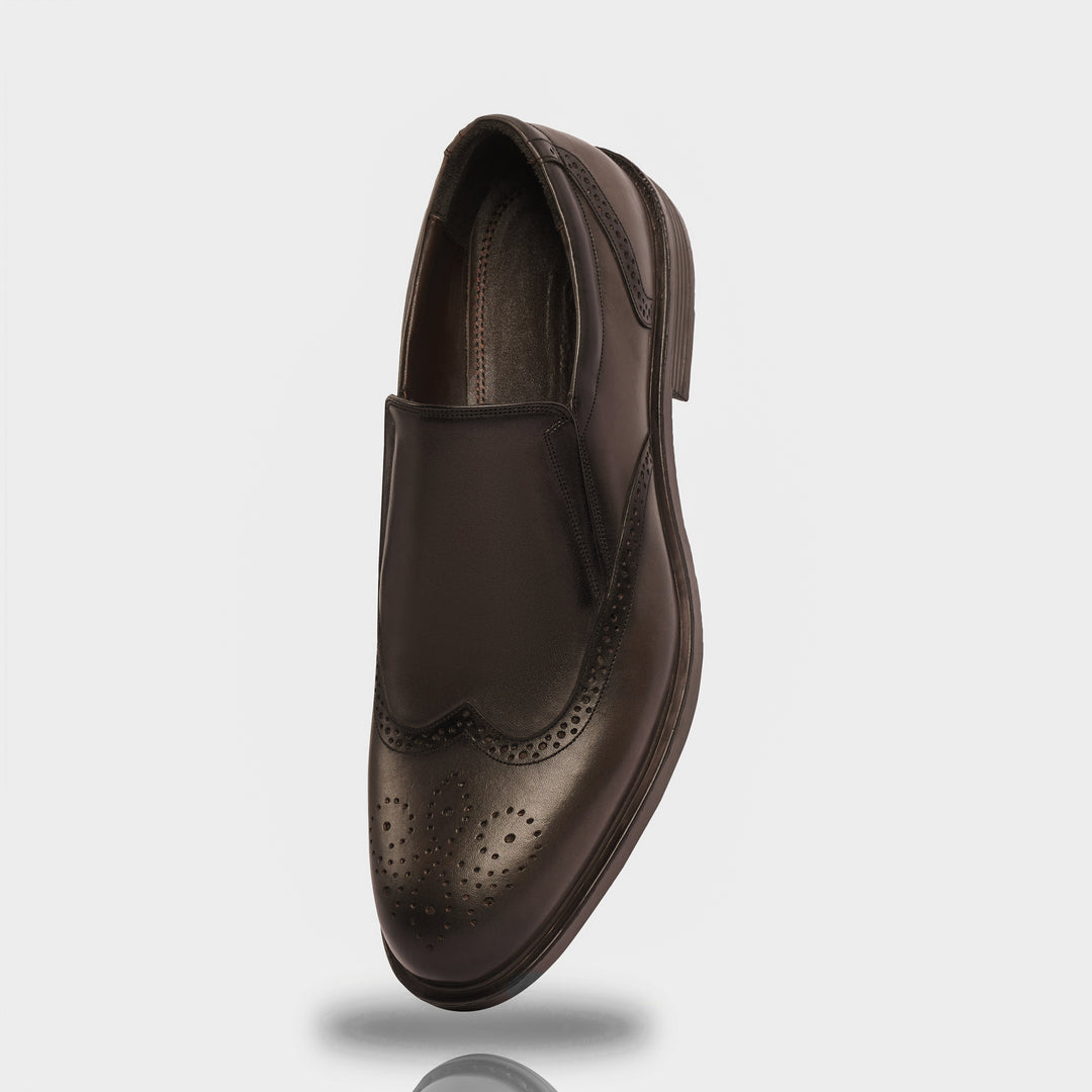 Classic brown shoes - Semi Textured