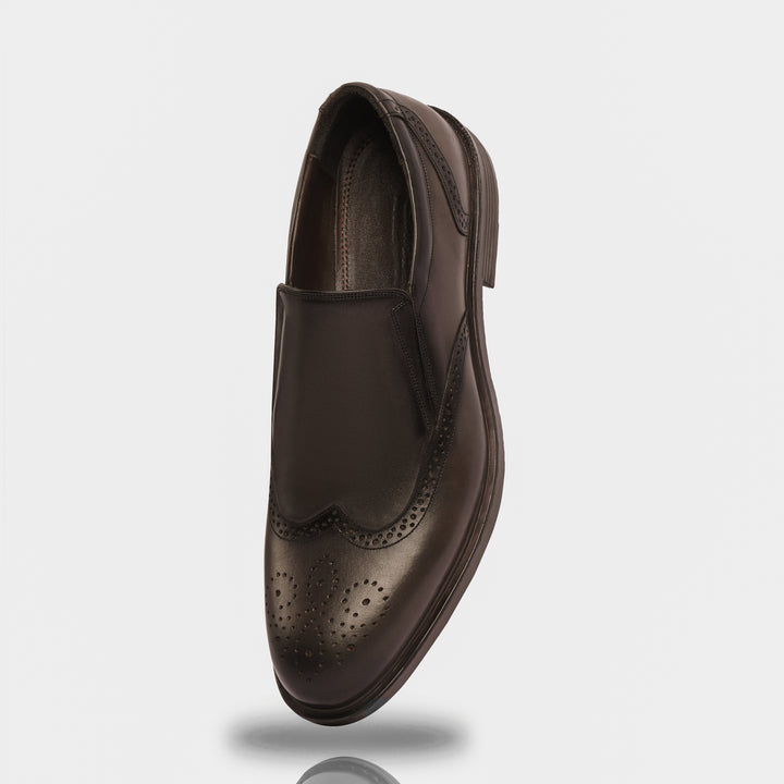 Classic brown shoes - Semi Textured