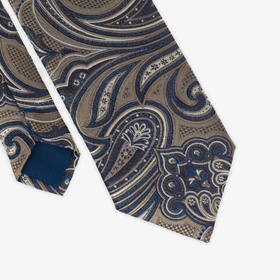 Dark Beige Tie - Pattern