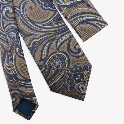 Dark Beige Tie - Pattern