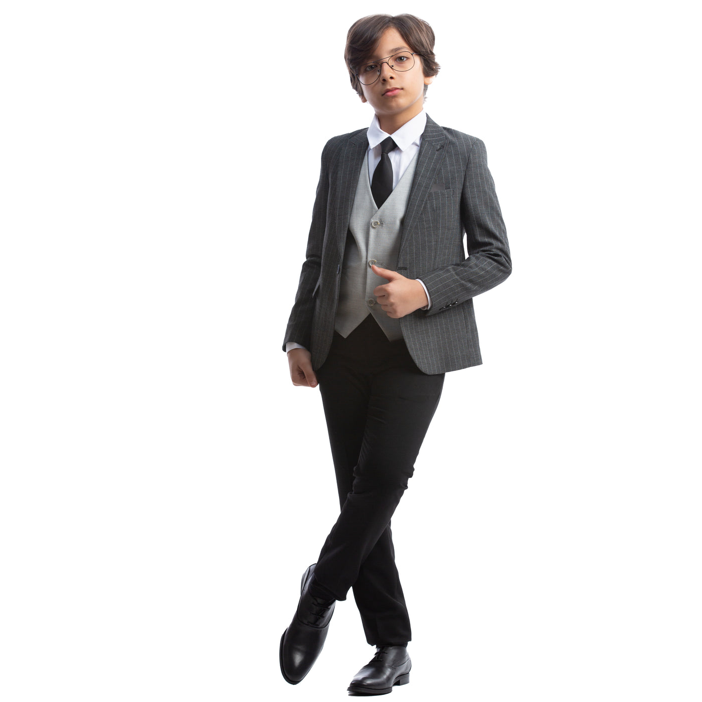 Grey Formal  Kids Suit