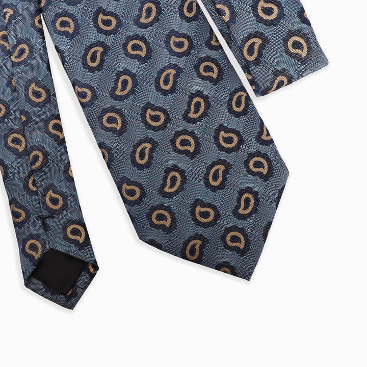 Light Blue Tie - Pattern-Turkish Made