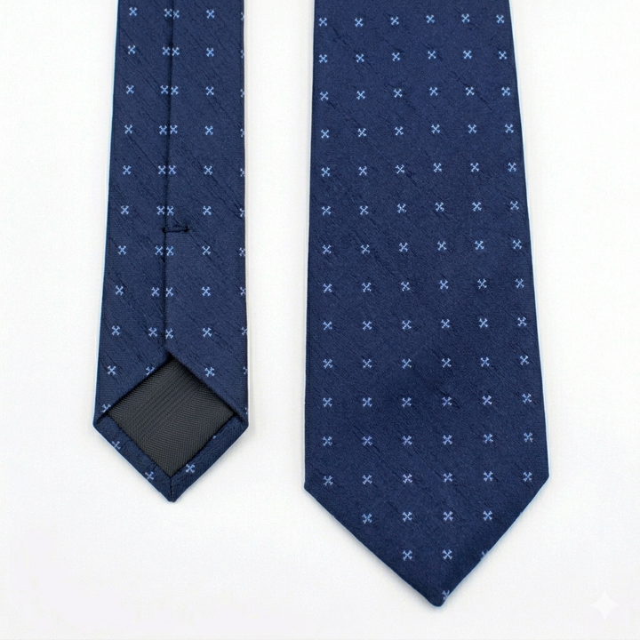 Navy Pattern Tie-Turkish Made