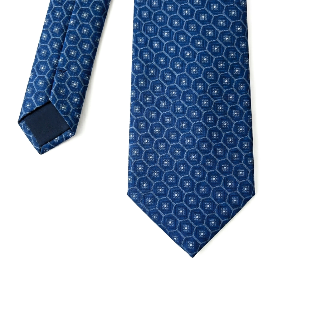 Navy pattern Tie - Turkish made