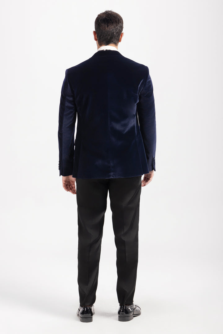 Navy velvet Jacket-Turkish Made

