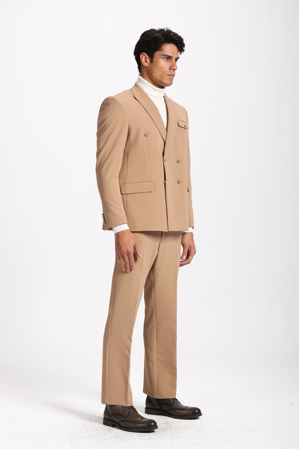 Over Size Double Breasted Smart Suit -Oversized-Turkish Made