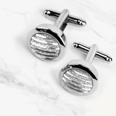 Silver cufflinks