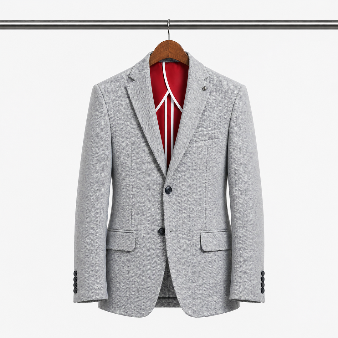 Slim Fit Gray Jacket