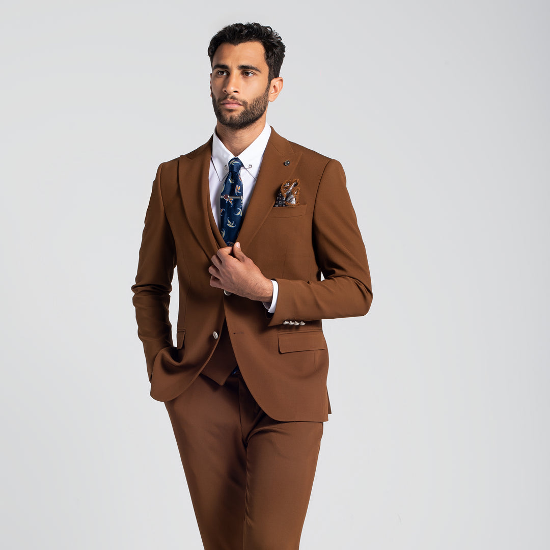 Slim Fit Havan Smart Suit-Turkish Made