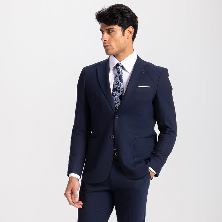 Slim Fit Navy Formal Suit - Turkish made

