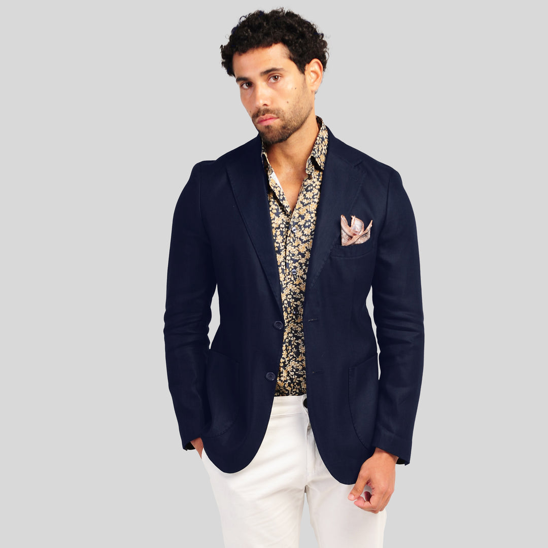 Slim Fit Navy Jacket-Turkish Made