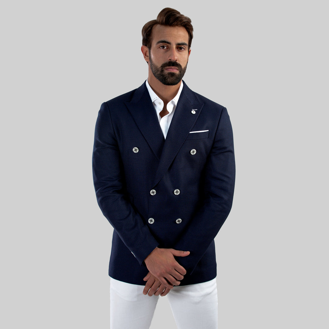 Slim Fit Navy Jacket-Turkish Made