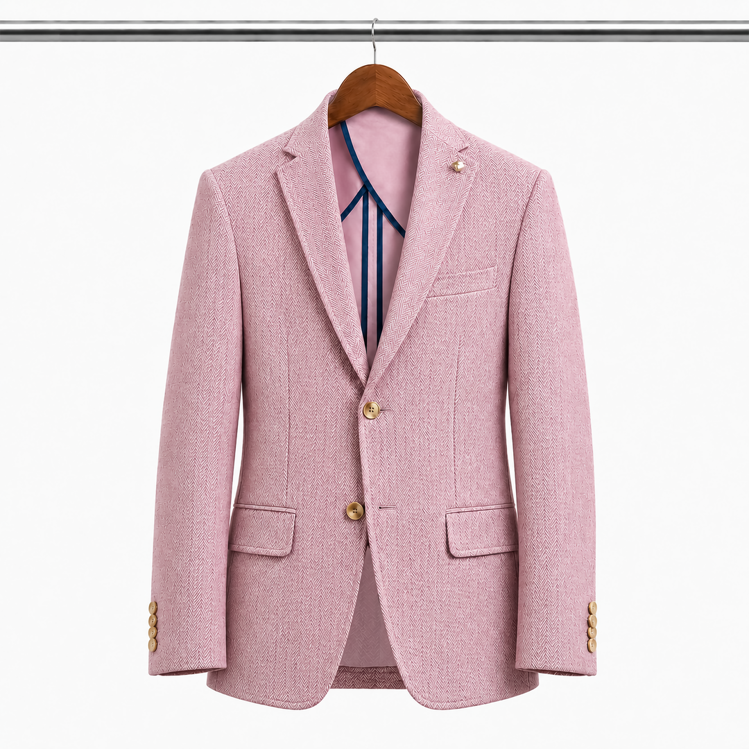 Slim Fit Pink Jacket