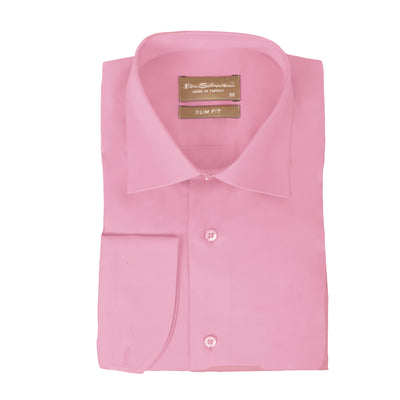 Slim Fit Pink cotton formal shirt