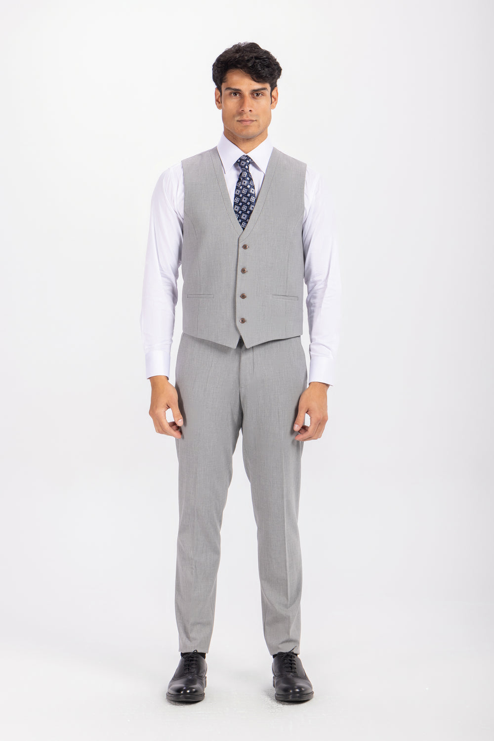 Slim Fit gray Formal Suit - Turkish made

