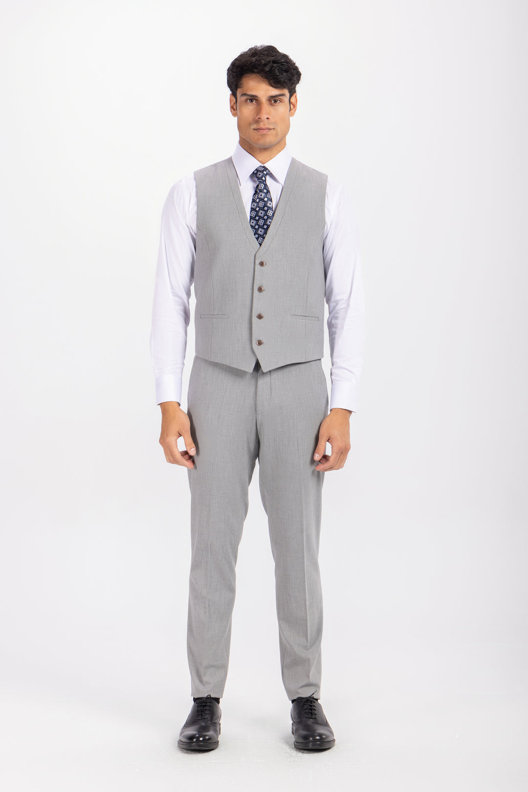 Slim Fit gray Formal Suit - Turkish made

