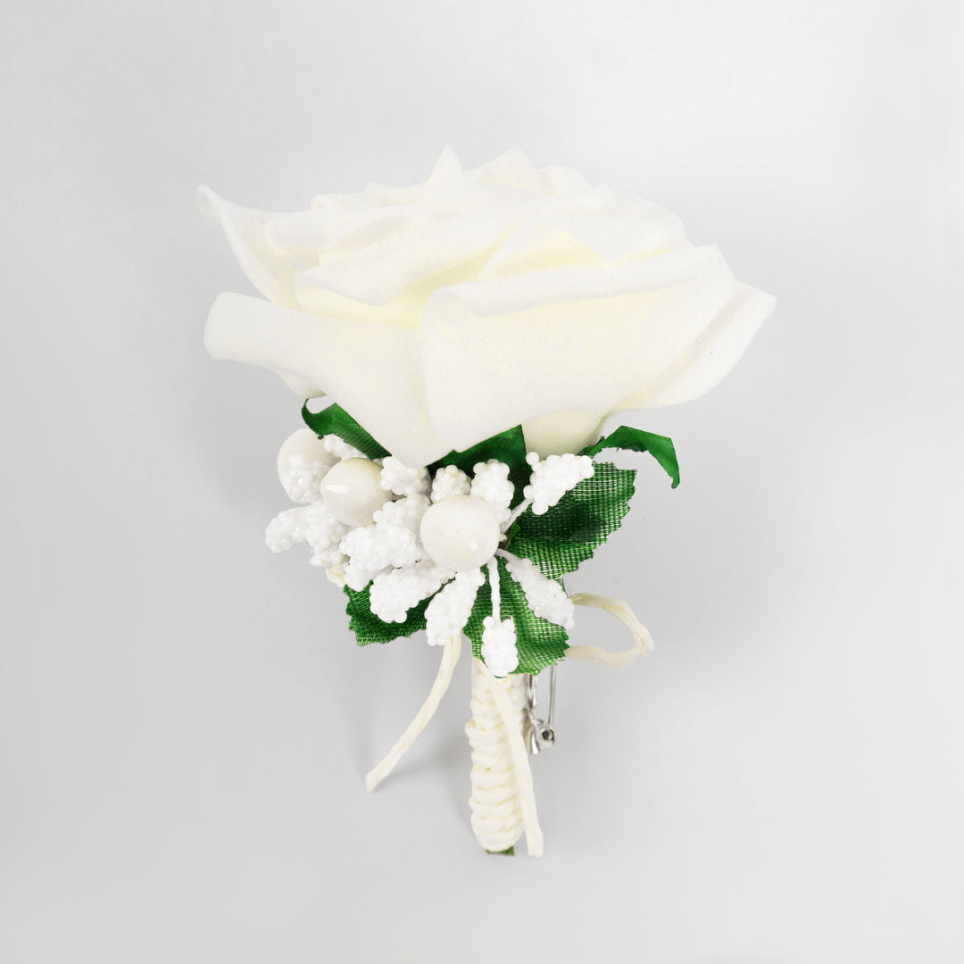 White Flower Pin