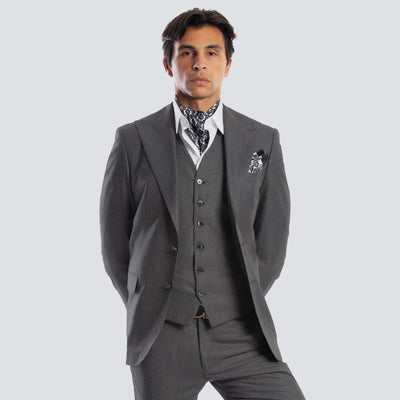 gray formal suit