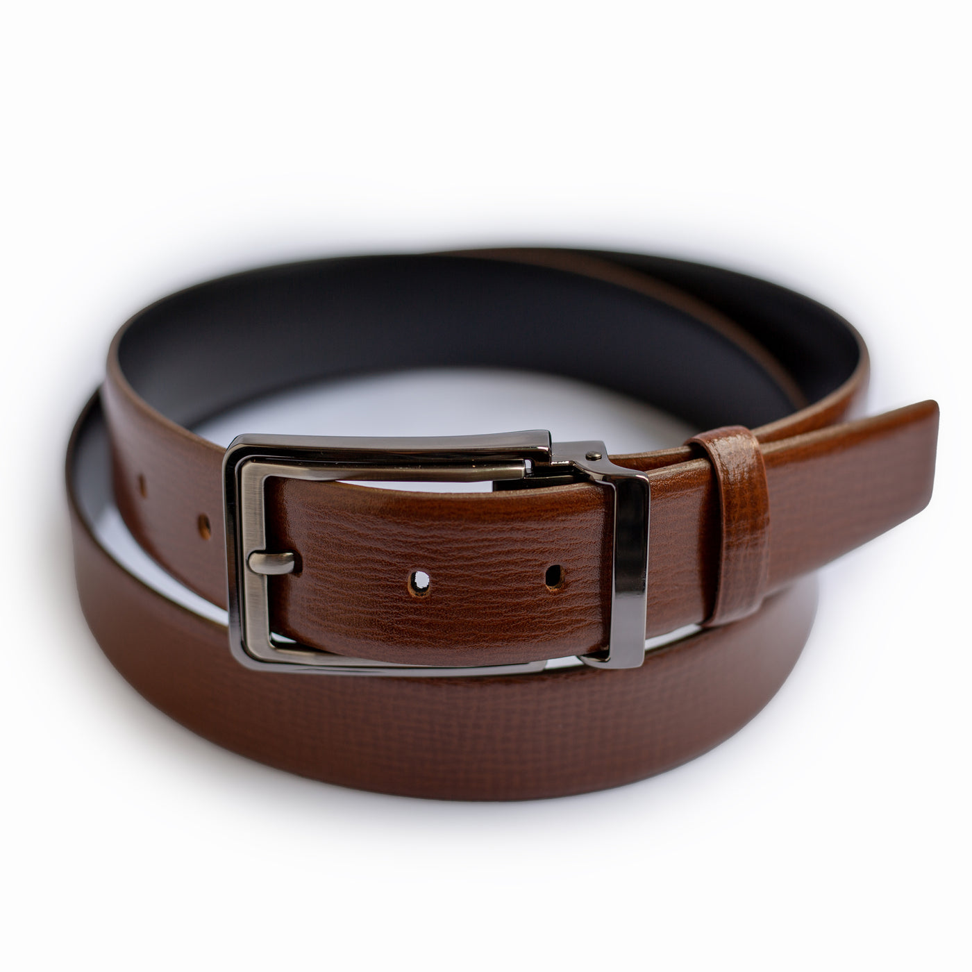 Brown leather belt